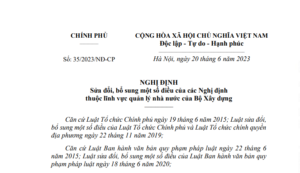 Nghị định 352023NĐ–CP có những nội dung gì nổi bật