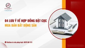 04 lưu ý về hợp đồng đặt cọc mua bán bất động sản