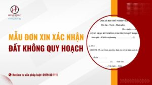 Mẫu đơn xin xác nhận đất không quy hoạch