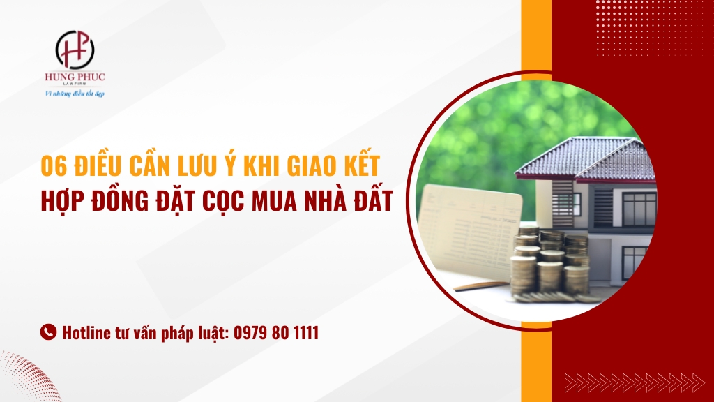 06 Điều cần lưu ý khi giao kết hợp đồng đặt cọc mua nhà đất