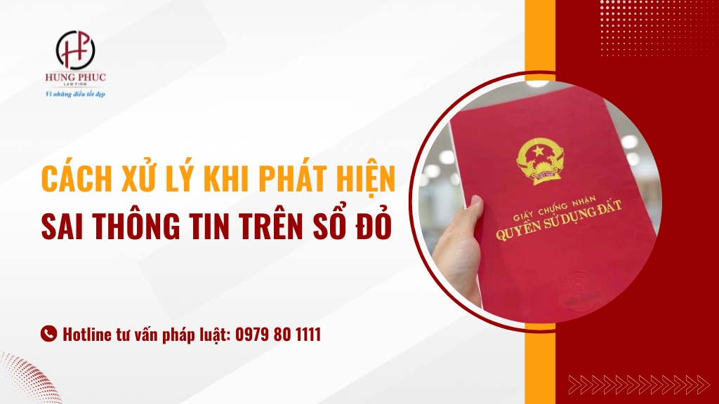 Cách xử lý khi phát hiện sai thông tin trên sổ đỏ