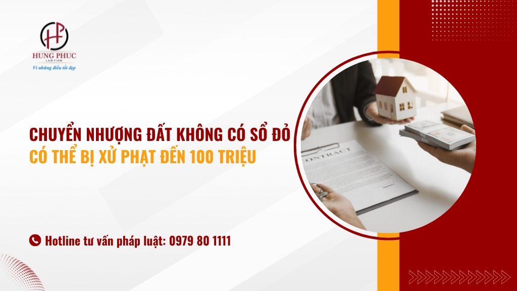 Chuyển nhượng đất không có sổ đỏ có thể bị xử phạt đến 100 triệu đồng