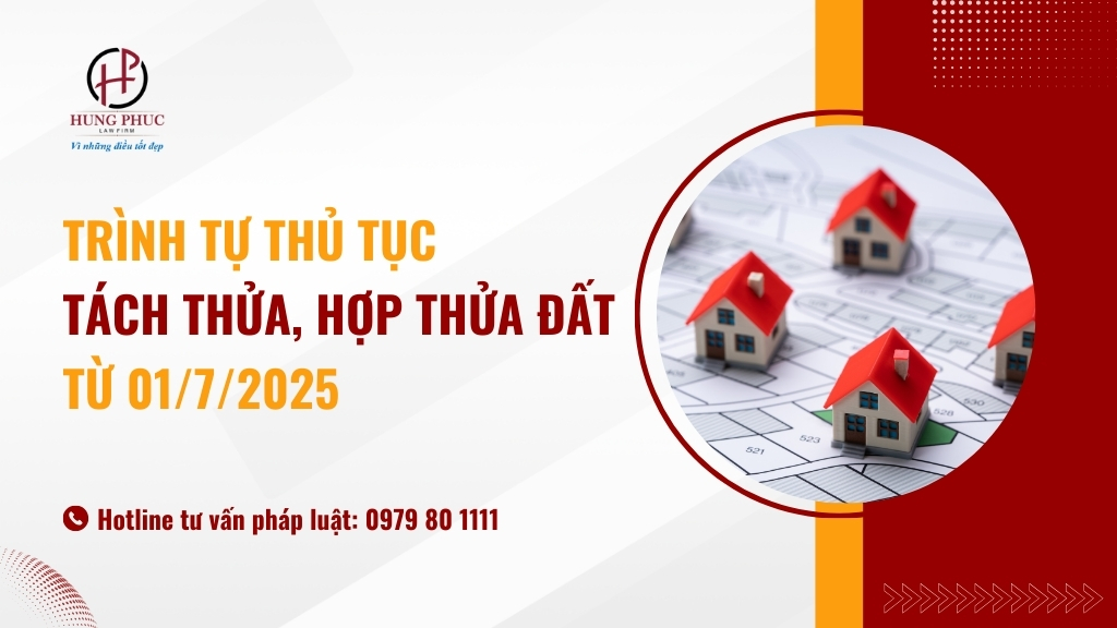 Trình tự thủ tục tách thửa, hợp thửa đất từ 01/7/2025
