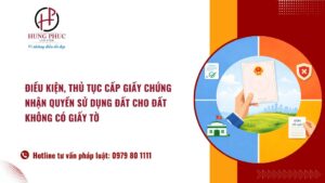 Điều Kiện, Thủ Tục Cấp Giấy Chứng Nhận Quyền Sử Dụng đất Cho đất Không Có Giấy Tờ
